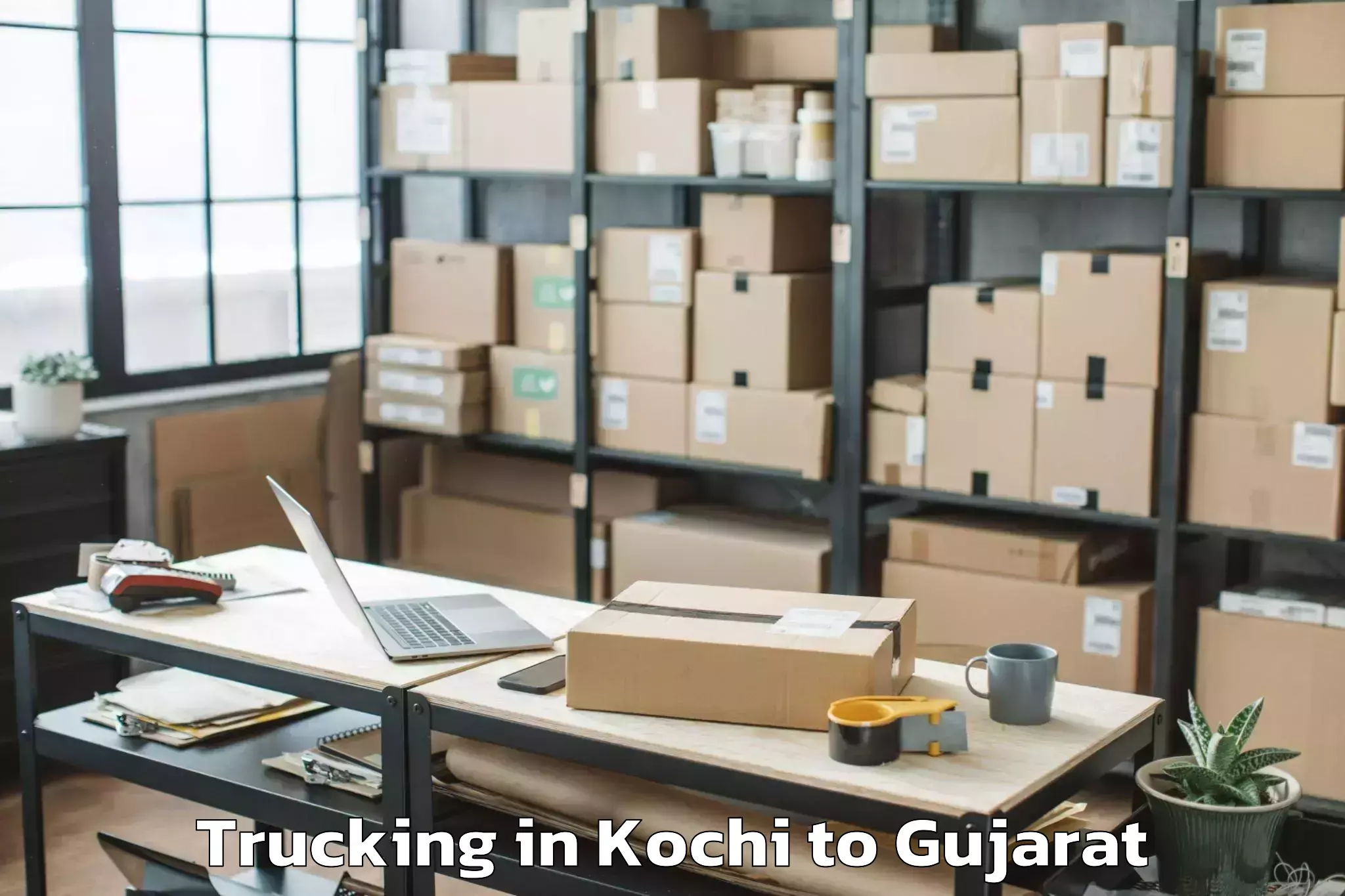 Kochi to Dharampur Valsad Trucking Booking